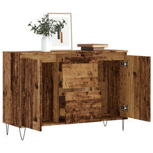 vidaXL Sideboard Old Wood 104x35x70 cm Engineered Wood