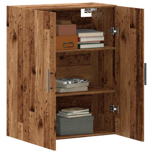 vidaXL Wall Mounted Cabinet Old Wood 69.5x34x90 cm