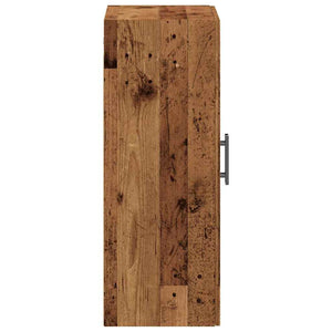 vidaXL Wall Mounted Cabinet Old Wood 69.5x34x90 cm