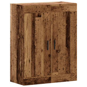 vidaXL Wall Mounted Cabinet Old Wood 69.5x34x90 cm Engineered Wood