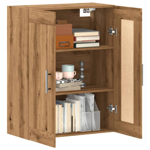 vidaXL Wall Mounted Cabinet Artisian Oak 69.5x34x90 cm Engineered Wood