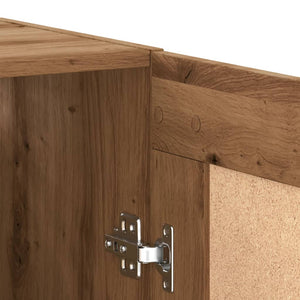 vidaXL Wall Mounted Cabinet Artisian Oak 69.5x34x90 cm Engineered Wood