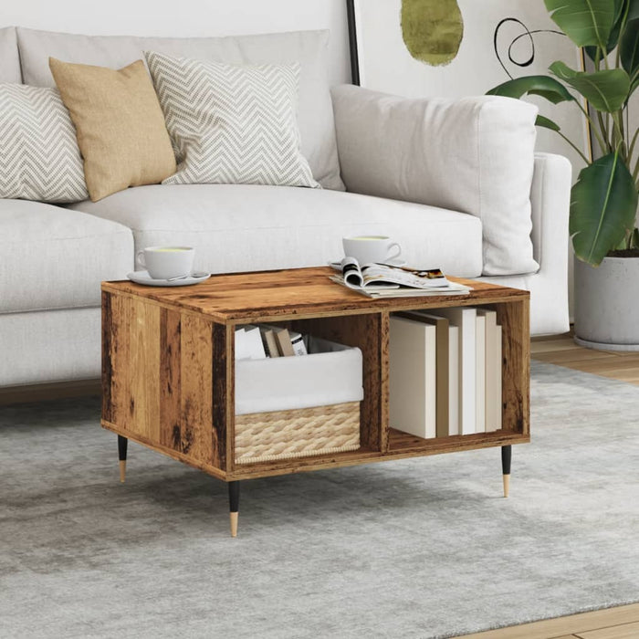 vidaXL Coffee Table Old Wood 60x50x36.5 cm Engineered Wood