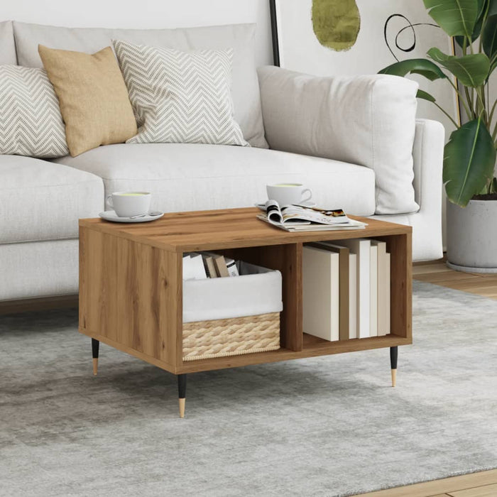 vidaXL Coffee Table Artisan Oak 60x50x36.5 cm Engineered Wood