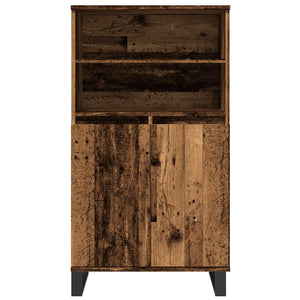 vidaXL Highboard Old Wood 60x36x110 cm Engineered Wood