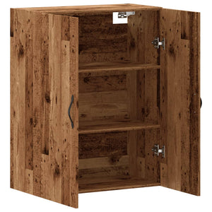 vidaXL Wall Mounted Cabinet Old Wood 69.5x34x90 cm Engineered Wood