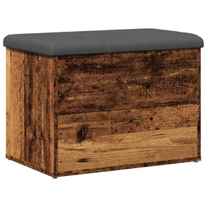 vidaXL Storage Bench Old Wood 62x42x45 cm Engineered Wood