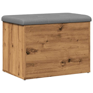 vidaXL Storage Bench Artisan Oak 62x42x45 cm Engineered Wood