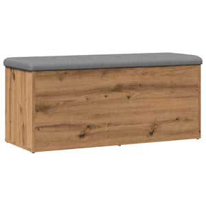 vidaXL Storage Bench Artisan Oak 102x42x45 cm Engineered Wood