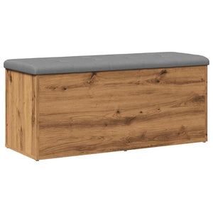 vidaXL Storage Bench Artisan Oak 102x42x45 cm Engineered Wood