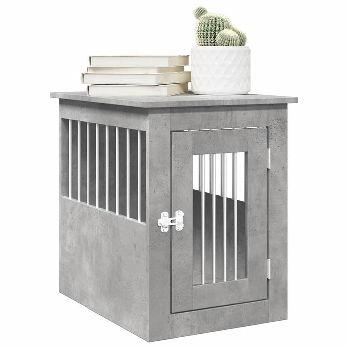 vidaXL Dog House Concrete Grey 45x62x59 cm Engineered Wood