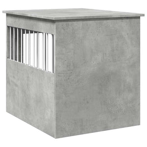 vidaXL Dog Crate Furniture Concrete Grey 64.5x80x71 cm Engineered Wood