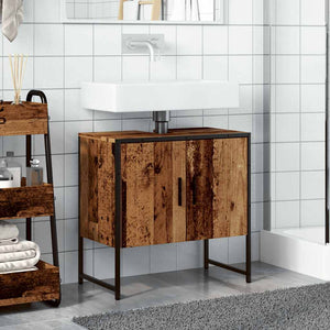 vidaXL Bathroom Sink Cabinet Old Wood 60x33x60 cm Engineered Wood