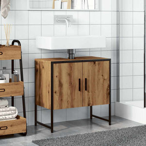 vidaXL Bathroom Sink Cabinet Artisan Oak 60x33x60 cm Engineered Wood