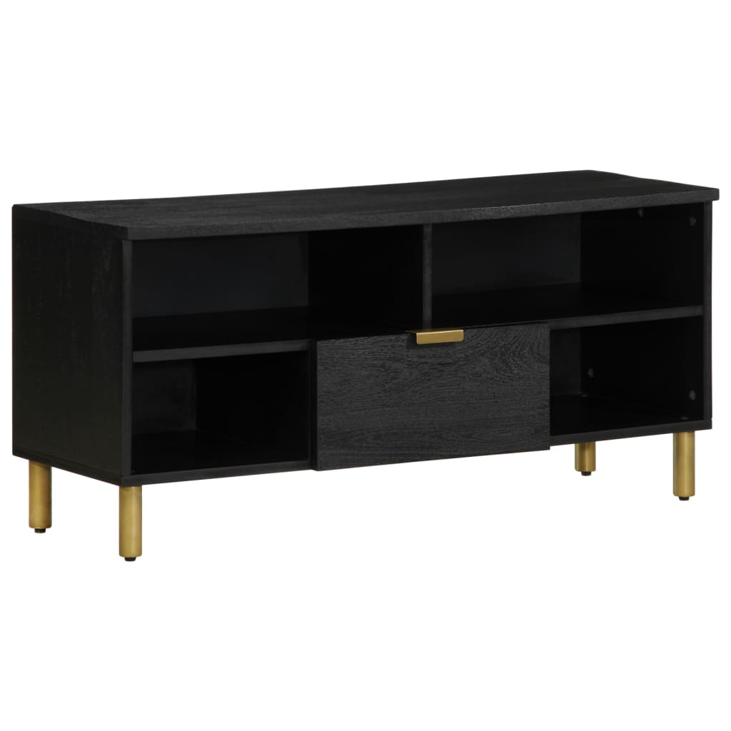 vidaXL TV Cabinet Black 100x33x46 cm Engineered Wood