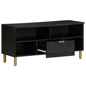 vidaXL TV Cabinet Black 100x33x46 cm Engineered Wood