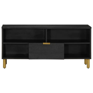 vidaXL TV Cabinet Black 100x33x46 cm Engineered Wood