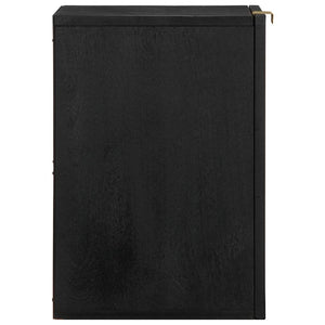 vidaXL Bathroom Hanging Cabinet Black 38x33x48 cm Engineered Wood