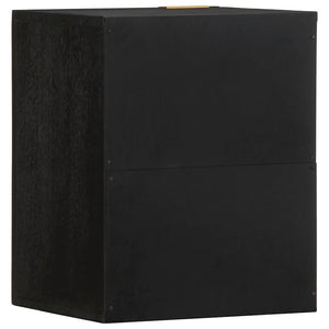 vidaXL Bathroom Hanging Cabinet Black 38x33x48 cm Engineered Wood