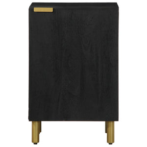 vidaXL Bathroom Cabinet Black 38x33x58 cm Engineered Wood