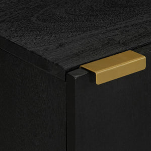 vidaXL Bathroom Cabinet Black 38x33x58 cm Engineered Wood