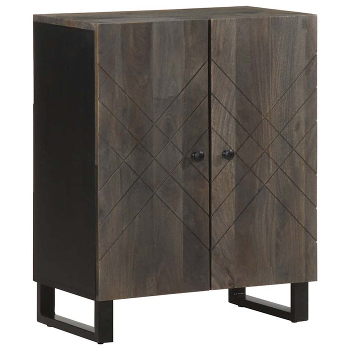 vidaXL Sideboard Black 60x33x75 cm Solid Wood Mango