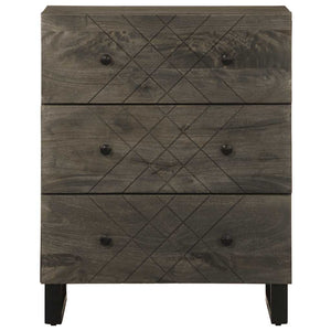 vidaXL Sideboard Black 60x33x75 cm Solid Wood Mango