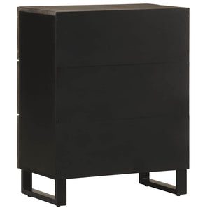 vidaXL Sideboard Black 60x33x75 cm Solid Wood Mango