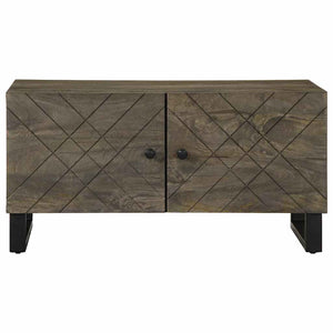 vidaXL Coffee Table Black 80x50x40 cm Solid Wood Mango