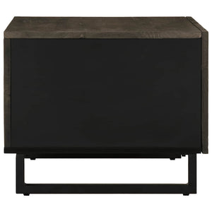 vidaXL Coffee Table Black 80x50x40 cm Solid Wood Mango