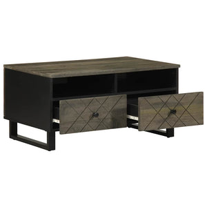 vidaXL Coffee Table Black 80x54x40 cm Solid Wood Mango