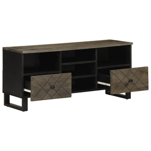 vidaXL TV Cabinet Black 100x33x46 cm Solid Wood Mango