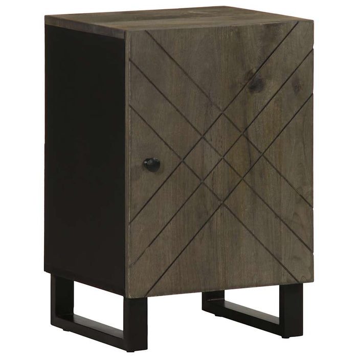 vidaXL Bathroom Cabinet Black 38x33x58 cm Solid Wood Mango