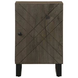 vidaXL Bathroom Cabinet Black 38x33x58 cm Solid Wood Mango