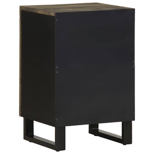 vidaXL Bathroom Cabinet Black 38x33x58 cm Solid Wood Mango