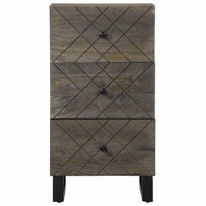 vidaXL Sideboard Black 40x33x75 cm Solid Wood Mango