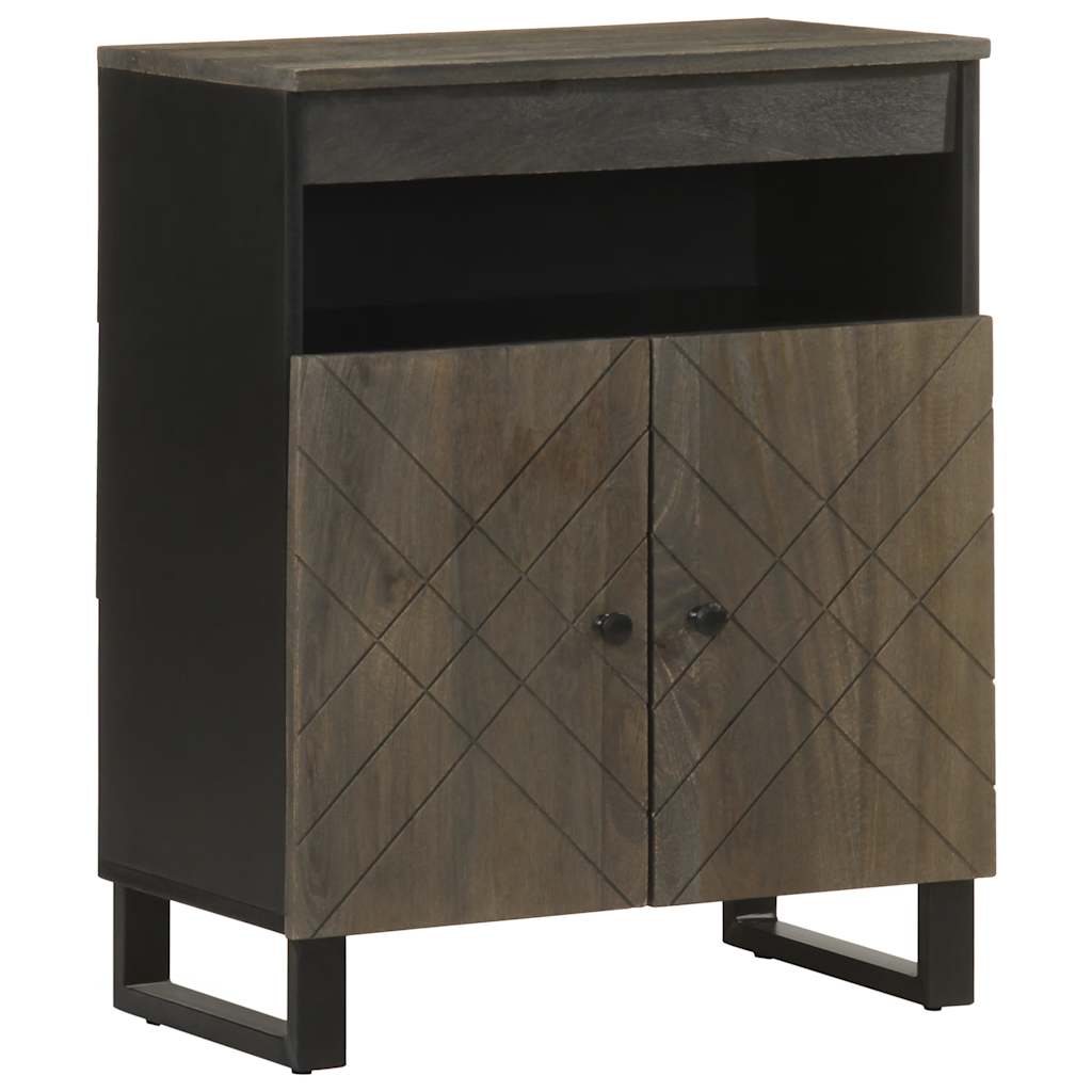 vidaXL Sideboard Black 60x33x75 cm Solid Wood Mango