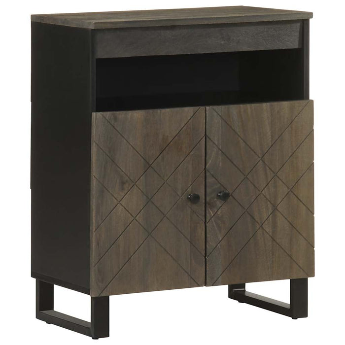 vidaXL Sideboard Black 60x33x75 cm Solid Wood Mango