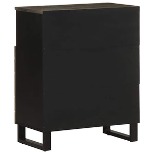 vidaXL Sideboard Black 60x33x75 cm Solid Wood Mango