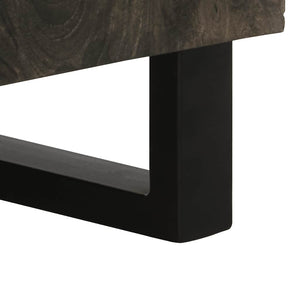 vidaXL Sideboard Black 90x33x75 cm Solid Wood Mango