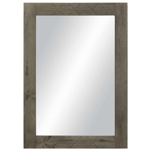 vidaXL Bathroom Mirror Grey 50x3x70 cm Solid Wood Mango