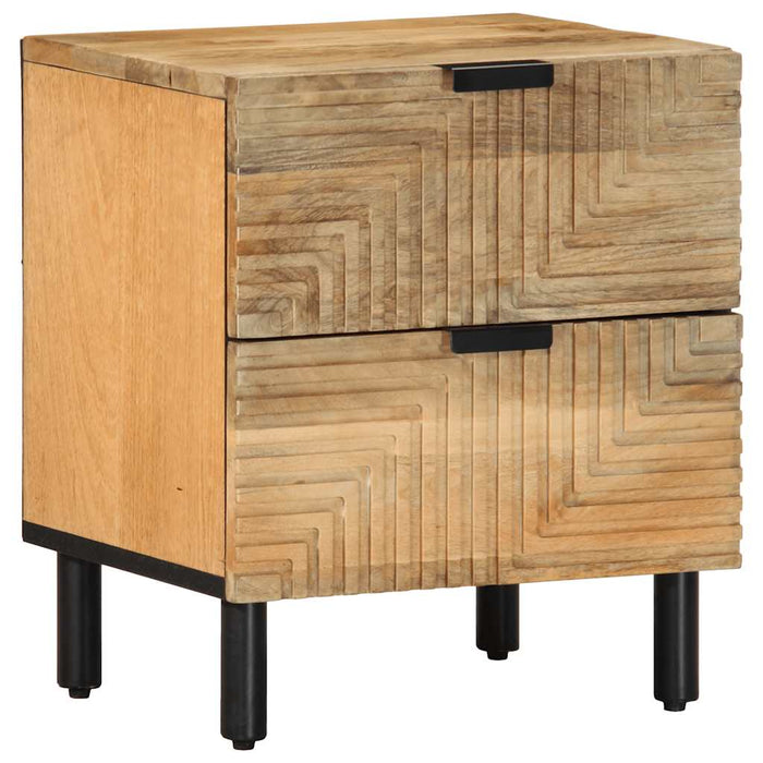 vidaXL Bedside Cabinet Brown 40x33x46 cm Solid Wood Mango