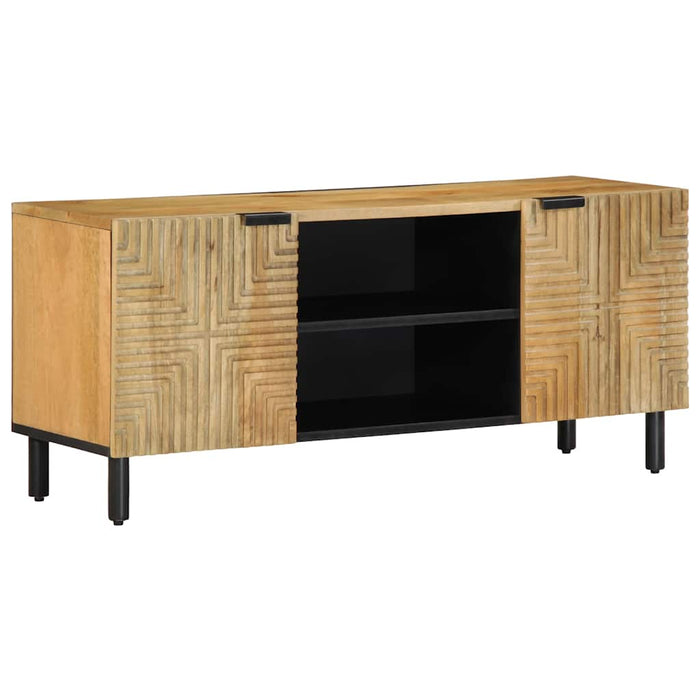 vidaXL TV Cabinet Brown 105x33x46 cm Solid Wood Mango