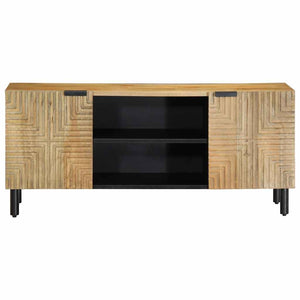 vidaXL TV Cabinet Brown 105x33x46 cm Solid Wood Mango