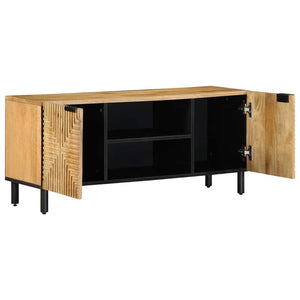 vidaXL TV Cabinet Brown 105x33x46 cm Solid Wood Mango