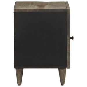 vidaXL Bedside Cabinets 2 pcs Light Grey 40x33x46 cm Solid Wood Mango