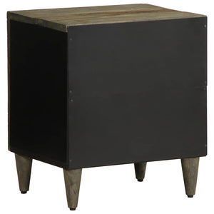 vidaXL Bedside Cabinets 2 pcs Light Grey 40x33x46 cm Solid Wood Mango