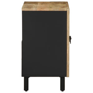 vidaXL Bathroom Sink Cabinet Black 62x33x58 cm Solid Wood Mango