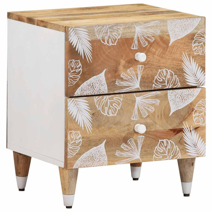 vidaXL Bedside Cabinet 40x33.5x46 cm Solid Wood Mango