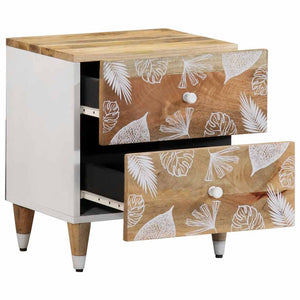 vidaXL Bedside Cabinet 40x33.5x46 cm Solid Wood Mango